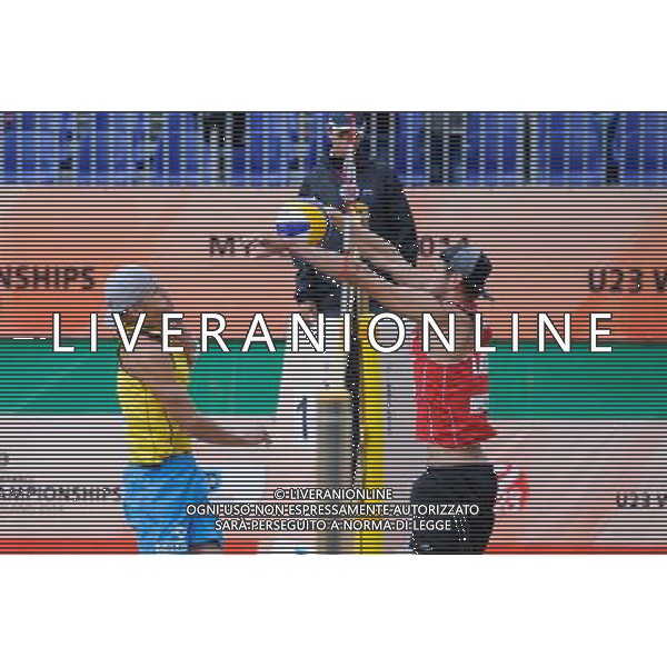 14.06.2014 , Myslowice , Slupna , siatkowka plazowa , Mistrzostwa Swiata U23 , Buivids , Reinis (czerwone) Kosiak , Rudol (zolte) N/Z Maciej Rudol , Pekmanis Reinis Fot. Karol Bartnik / MPAimages.com / Newspix.pl --- Newspix.pl World Championships in beach volleyball U23 AG ALDO LIVERANI SAS ONLY ITALY *** Local Caption *** www.newspix.pl mail us: info@newspix.pl call us: 0048 022 23 22 222 --- Polish Picture Agency by Ringier Axel Springer Poland