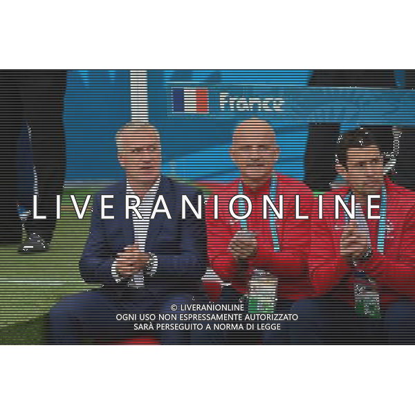 Didier DESCHAMPS / Guy STEPHAN / Franck RAVIOT - 15.06.2014 - France / Honduras - Coupe du Monde 2014 - Photo : Dave Winter / Icon Sport AG ALDO LIVERANI SAS ONLY ITALY