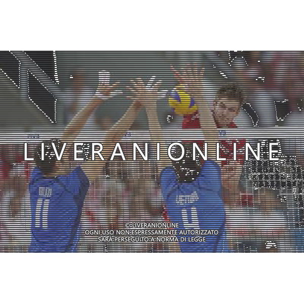 15.06.2014 LODZ - ATLAS ARENA SIATKOWKA MEZCZYNZ , FIVB LIGA SWIATOWA 2014 (FIVB MEN\'S VOLLEYBALL WORLD LEAGUE 2014 ) MECZ POLSKA - WLOCHY (GAME POLAND - ITALY) NZ. SIMONE BUTI , LUCA VETTORI , KAROL KLOS FOTO RADOSLAW JOZWIAK / CYFRASPORT/NEWSPIX.PL --- Newspix.pl ag aldo liverani sas only italy *** Local Caption *** www.newspix.pl mail us: info@newspix.pl call us: 0048 022 23 22 222 --- Polish Picture Agency by Ringier Axel Springer Poland
