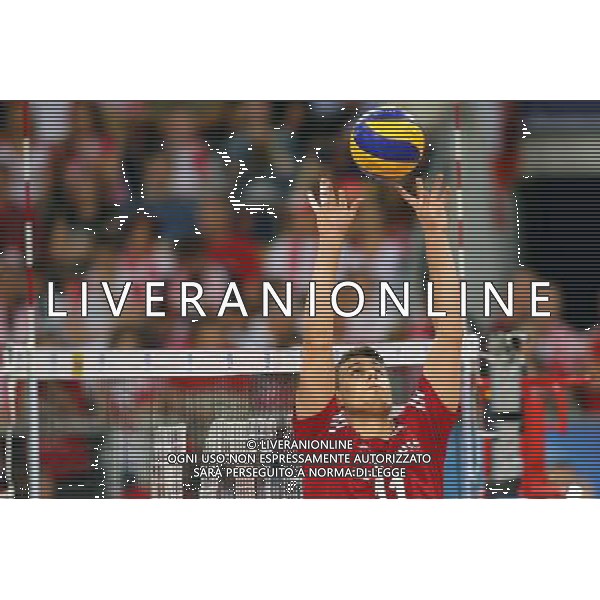 15.06.2014 LODZ - ATLAS ARENA SIATKOWKA MEZCZYNZ, FIVB LIGA SWIATOWA 2014 (FIVB MEN\'S VOLLEYBALL WORLD LEAGUE 2014 ) MECZ POLSKA - WLOCHY (GAME POLAND - ITALY) NZ FABIAN DRZYZGA FOTO JAKUB PIASECKI / CYFRASPORT/NEWSPIX.PL --- Newspix.pl ag aldo liverani sas only italy *** Local Caption *** www.newspix.pl mail us: info@newspix.pl call us: 0048 022 23 22 222 --- Polish Picture Agency by Ringier Axel Springer Poland
