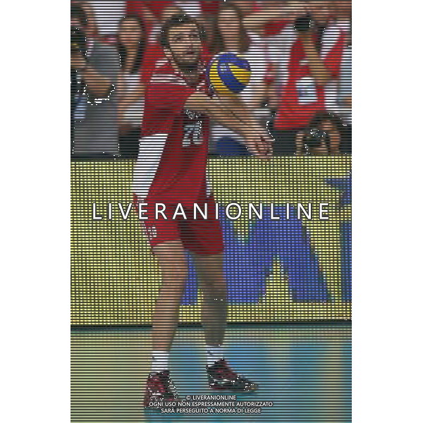 15.06.2014 LODZ - ATLAS ARENA SIATKOWKA MEZCZYNZ, FIVB LIGA SWIATOWA 2014 (FIVB MEN\'S VOLLEYBALL WORLD LEAGUE 2014 ) MECZ POLSKA - WLOCHY (GAME POLAND - ITALY) NZ MATEUSZ MIKA SYLWETKA FOTO JAKUB PIASECKI / CYFRASPORT/NEWSPIX.PL --- Newspix.pl ag aldo liverani sas only italy *** Local Caption *** www.newspix.pl mail us: info@newspix.pl call us: 0048 022 23 22 222 --- Polish Picture Agency by Ringier Axel Springer Poland