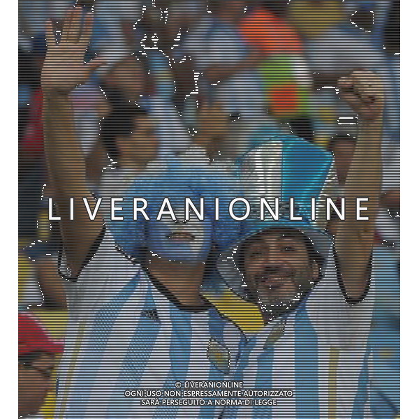 FIFA World Cup Brasile 2014 Gruppo F Rio de Janeiro - 15.06.2014 Argentina-Bosnia Herzegovina Nella Foto:tifosi argentina /Ph.Vitez-Ag. Aldo Liverani