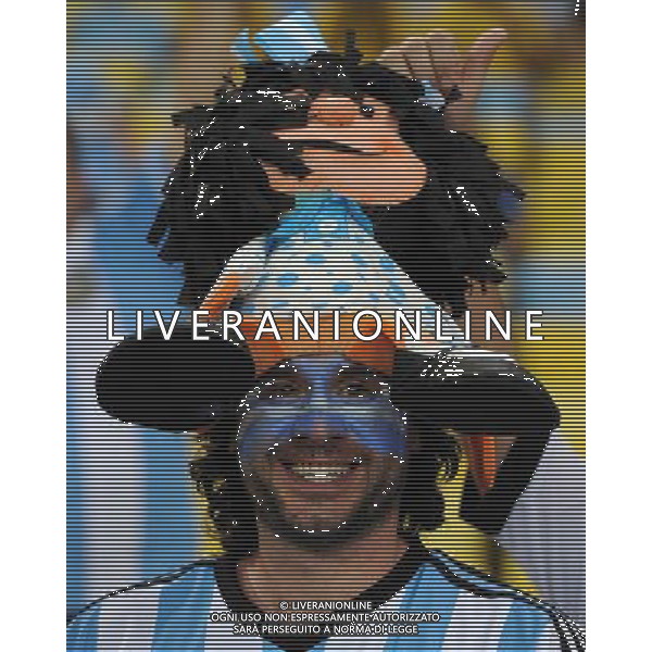 FIFA World Cup Brasile 2014 Gruppo F Rio de Janeiro - 15.06.2014 Argentina-Bosnia Herzegovina Nella Foto:tifosi argentina /Ph.Vitez-Ag. Aldo Liverani