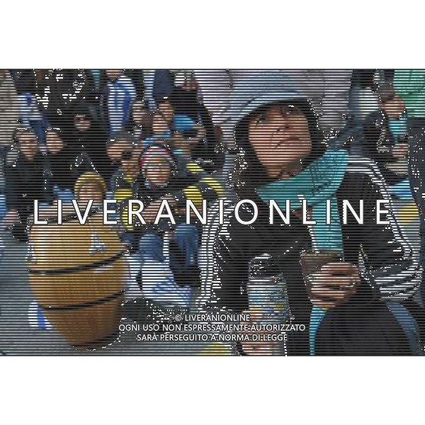 (140614) -- MONTEVIDEO, June 14, 2014 () -- Uruguay\'s fans watch a Group D match between Uruguay and Costa Rica of 2014 FIFA World Cup on a screen in Montevideo, capital of Uruguay, on June 14, 2014. Costa Rica won 3-1 over Uruguay on Saturday.(/Nicolas Celaya)(pcy) AG ALDO LIVERANI SAS ONLY ITALY