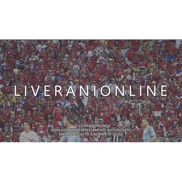 (140614) -- FORTALEZA, June 14, 2014 () -- Costa Rica\'s fans watch the game during a Group D match between Uruguay and Costa Rica of 2014 FIFA World Cup at the Estadio Castelao Stadium in Fortaleza, Brazil, June 14, 2014. Costa Rica won 3-1 over Uruguay on Saturday.(/Lui Siu Wai)(pcy) AG ALDO LIVERANI SAS ONLY ITALY