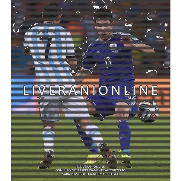 FIFA World Cup Brasile 2014 Gruppo F Rio de Janeiro - 15.06.2014 Argentina-Bosnia Herzegovina Nella Foto:mujdza-di maria /Ph.Vitez-Ag. Aldo Liverani