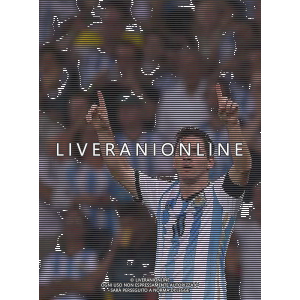FIFA World Cup Brasile 2014 Gruppo F Rio de Janeiro - 15.06.2014 Argentina-Bosnia Herzegovina Nella Foto:messi esulta /Ph.Vitez-Ag. Aldo Liverani