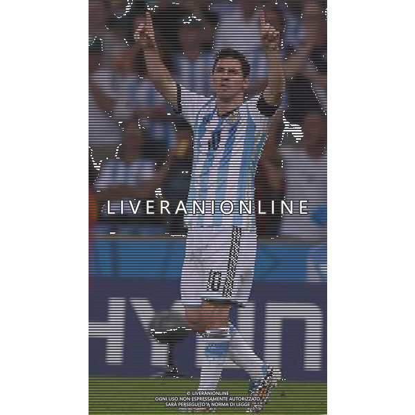 FIFA World Cup Brasile 2014 Gruppo F Rio de Janeiro - 15.06.2014 Argentina-Bosnia Herzegovina Nella Foto:messi esulta /Ph.Vitez-Ag. Aldo Liverani