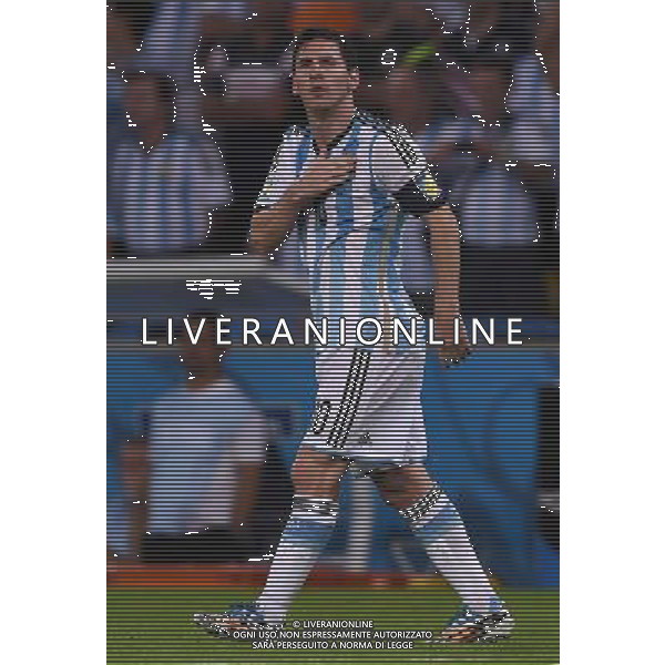 FIFA World Cup Brasile 2014 Gruppo F Rio de Janeiro - 15.06.2014 Argentina-Bosnia Herzegovina Nella Foto:messi esulta /Ph.Vitez-Ag. Aldo Liverani