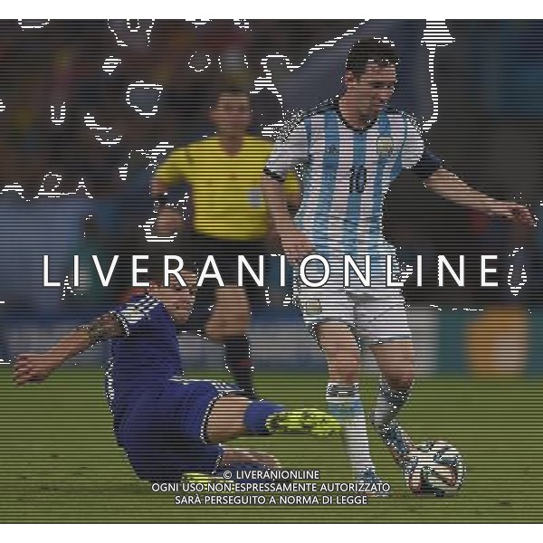 FIFA World Cup Brasile 2014 Gruppo F Rio de Janeiro - 15.06.2014 Argentina-Bosnia Herzegovina Nella Foto:messi besic /Ph.Vitez-Ag. Aldo Liverani