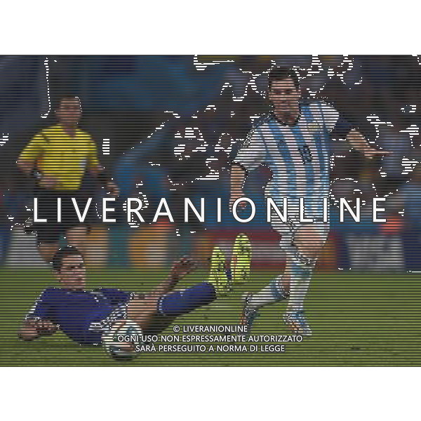 FIFA World Cup Brasile 2014 Gruppo F Rio de Janeiro - 15.06.2014 Argentina-Bosnia Herzegovina Nella Foto:messi besic /Ph.Vitez-Ag. Aldo Liverani