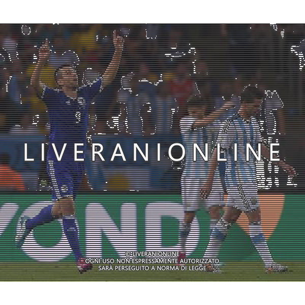 FIFA World Cup Brasile 2014 Gruppo F Rio de Janeiro - 15.06.2014 Argentina-Bosnia Herzegovina Nella Foto:ibisevic esulta /Ph.Vitez-Ag. Aldo Liverani