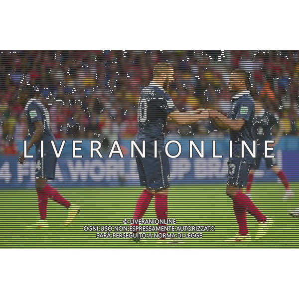 Joie France - Karim BENZEMA / Patrice EVRA - 15.06.2014 - France / Honduras - Coupe du Monde 2014 - Photo : Dave Winter / Icon Sport /Agenzia Aldo Liverani sas - ONLY ITALY - Francia - Honduras Coppa del Mondo FIFA BRASILE 2014