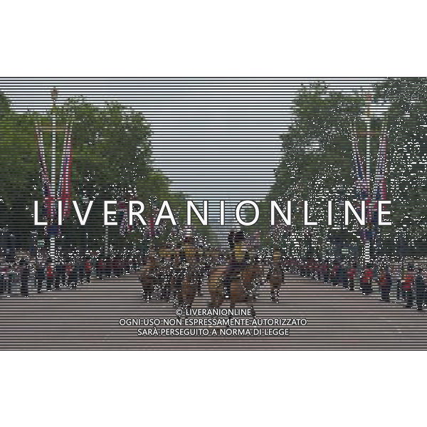 Atmosphere - At the Trooping of the Colour. Trooping the Colour ceremony, London, UK, 14th April 2014 ©PHOTOSHOT/Agenzia Aldo Liverani sas - ITALY ONLY - EDITORIAL USE ONLY - REALI INGLESI: La Regina Elisabetta II d\'inghilterra con i membri della famiglia reale al Trooping the Colour, la parata annuale del Compleanno della regina con partenza da Buckingham Palace a Londra