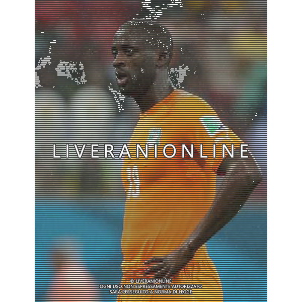 (140614) -- RECIFE, June 14, 2014 () -- Cote d\'Ivoire\'s Yaya Toure reacts during a Group C match between Cote d\'Ivoire and Japan of 2014 FIFA World Cup in the Aren Pernambuco Stadium in Recife, Brazil, June 14, 2014. (/Cao Can)(rh) ©PHOTOSHOT/Agenzia Aldo Liverani sas - ITALY ONLY - EDITORIAL USE ONLY - Costa d\'Avorio Vs Giappone partita del Gruppo C della coppa del mondo 2014 FIFA World Cup Stadium Arena Pernambuco a Recife, in Brasile, 14 giugno 2014
