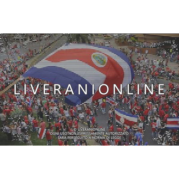 (140614) -- SAN JOSE, June 14, 2014 () -- Costa Rica?s fans celebrate after watching a Group D match between Uruguay and Costa Rica of 2014 FIFA World Cup on a screen in San Jose, capital of Costa Rica, on June 14, 2014. Costa Rica won 3-1 over Uruguay on Saturday.(/Jeffrey Zamora/La Nacion)(pcy) COSTA RICA OUT ***EDITORIAL USE ONLY*** ***NO ARCHIVE- NO SALES*** ©PHOTOSHOT/Agenzia Aldo Liverani sas - ITALY ONLY - EDITORIAL USE ONLY - Uruguay vs Costa Rica partita del Gruppo D della Coppa del mondo FIFA 2014 Castelao stadio Estadio a Fortaleza, in Brasile, 14 Giugno 2014