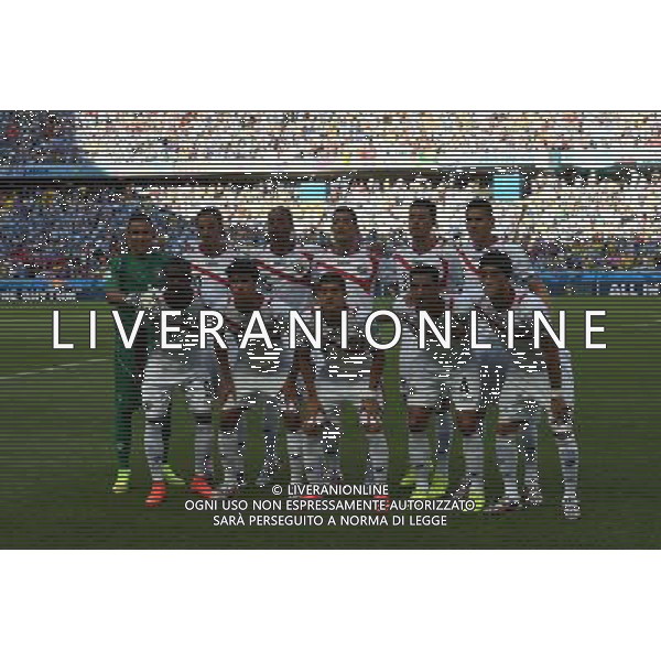 (140614) -- FORTALEZA, June 14, 2014 () -- Costa Rica\'s national team players pose for a group photo during a Group D match between Uruguay and Costa Rica of 2014 FIFA World Cup in the Estadio Castelao Stadium in Fortaleza, Brazil, June 14, 2014. (/Guo Yong)(rh) ©PHOTOSHOT/Agenzia Aldo Liverani sas - ITALY ONLY - EDITORIAL USE ONLY - Uruguay vs Costa Rica partita del Gruppo D della Coppa del mondo FIFA 2014 Castelao stadio Estadio a Fortaleza, in Brasile, 14 Giugno 2014 - FORMAZIONE COSTA RICA
