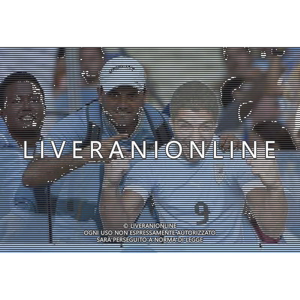 (140614) -- FORTALEZA, June 14, 2014 () -- An Uruguay\'s fan poses for photo before a Group D match between Uruguay and Costa Rica of 2014 FIFA World Cup in the Estadio Castelao Stadium in Fortaleza, Brazil, June 14, 2014. (/Lui Siu Wai)(rh) ©PHOTOSHOT/Agenzia Aldo Liverani sas - ITALY ONLY - EDITORIAL USE ONLY - Uruguay vs Costa Rica partita del Gruppo D della Coppa del mondo FIFA 2014 Castelao stadio Estadio a Fortaleza, in Brasile, 14 Giugno 2014