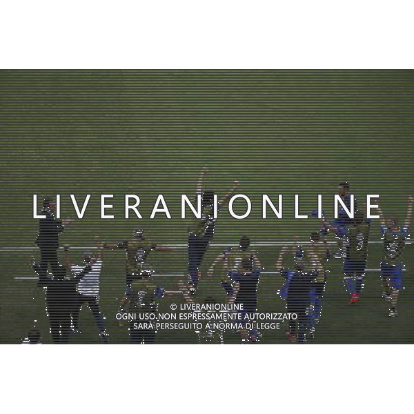 (140614) -- MANAUS, June 14, 2014 () -- Italy\'s players celebrate at the end of a Group D match between England and Italy of 2014 FIFA World Cup at the Arena Amazonia Stadium in Manaus, Brazil, June 14, 2014. Italy won 2-1 over England on Saturday. (/Liao Yujie)(pcy) ©PHOTOSHOT/Agenzia Aldo Liverani sas - ITALY ONLY - EDITORIAL USE ONLY - Italia - Inghilterra partita del Gruppo D coppa del mondo 2014 FIFA World Cup Stadio all\'Arena Amazzonia a Manaus, Brasile, 14 giugno 2014