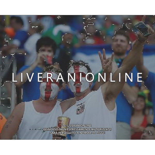 (140614) -- MANAUS, June 14, 2014 () -- England\'s fans cheer before a Group D match between England and Italy of 2014 FIFA World Cup at the Arena Amazonia Stadium in Manaus, Brazil, June 14, 2014. (/Wang Lili)(rh) ©PHOTOSHOT/Agenzia Aldo Liverani sas - ITALY ONLY - EDITORIAL USE ONLY - Italia - Inghilterra partita del Gruppo D coppa del mondo 2014 FIFA World Cup Stadio all\'Arena Amazzonia a Manaus, Brasile, 14 giugno 2014