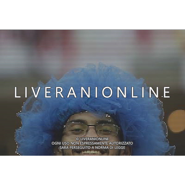 (140614) -- MANAUS, June 14, 2014 () -- An Italy\'s fan poses before a Group D match between England and Italy of 2014 FIFA World Cup at the Arena Amazonia Stadium in Manaus, Brazil, June 14, 2014. (/Zhou Lei)(rh) ©PHOTOSHOT/Agenzia Aldo Liverani sas - ITALY ONLY - EDITORIAL USE ONLY - Italia - Inghilterra partita del Gruppo D coppa del mondo 2014 FIFA World Cup Stadio all\'Arena Amazzonia a Manaus, Brasile, 14 giugno 2014