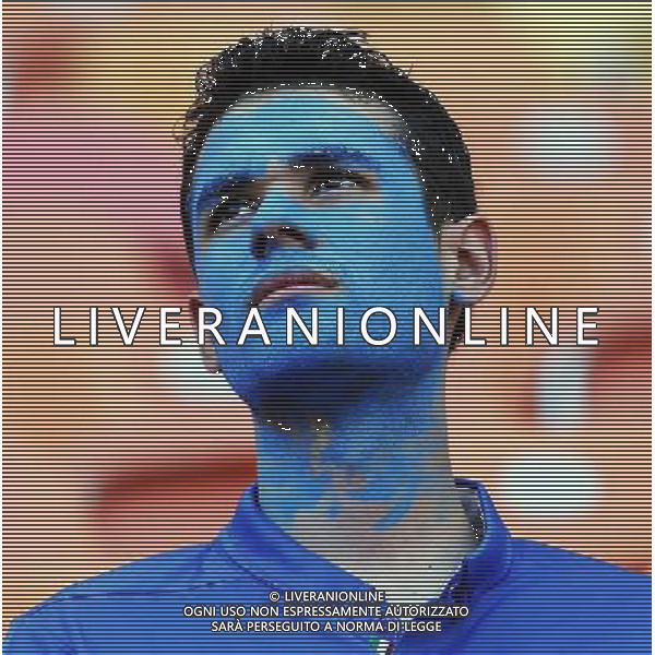 (140614) -- MANAUS, June 14, 2014 () -- An Italy\'s fan is seen before a Group D match between England and Italy of 2014 FIFA World Cup at the Arena Amazonia Stadium in Manaus, Brazil, June 14, 2014. (/Zhou Lei)(rh) ©PHOTOSHOT/Agenzia Aldo Liverani sas - ITALY ONLY - EDITORIAL USE ONLY - Italia - Inghilterra partita del Gruppo D coppa del mondo 2014 FIFA World Cup Stadio all\'Arena Amazzonia a Manaus, Brasile, 14 giugno 2014