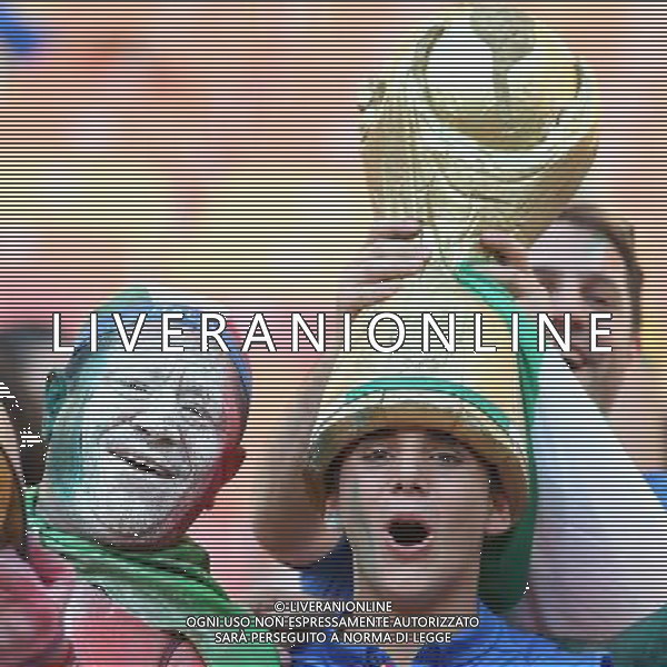 (140614) -- MANAUS, June 14, 2014 (Xinhua) -- Italy\'s fans are seen before a Group D match between England and Italy of 2014 FIFA World Cup at the Arena Amazonia Stadium in Manaus, Brazil, June 14, 2014. (Xinhua/Xu Zijian)(pcy) ©PHOTOSHOT/Agenzia Aldo Liverani sas - ITALY ONLY - EDITORIAL USE ONLY - Italia - Inghilterra partita del Gruppo D coppa del mondo 2014 FIFA World Cup Stadio all\'Arena Amazzonia a Manaus, Brasile, 14 giugno 2014