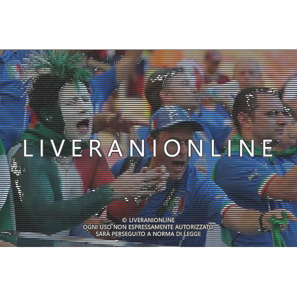 (140614) -- MANAUS, June 14, 2014 (Xinhua) -- Italy\'s fans react before a Group D match between England and Italy of 2014 FIFA World Cup at the Arena Amazonia Stadium in Manaus, Brazil, June 14, 2014. (Xinhua/Xu Zijian)(pcy) ©PHOTOSHOT/Agenzia Aldo Liverani sas - ITALY ONLY - EDITORIAL USE ONLY - Italia - Inghilterra partita del Gruppo D coppa del mondo 2014 FIFA World Cup Stadio all\'Arena Amazzonia a Manaus, Brasile, 14 giugno 2014