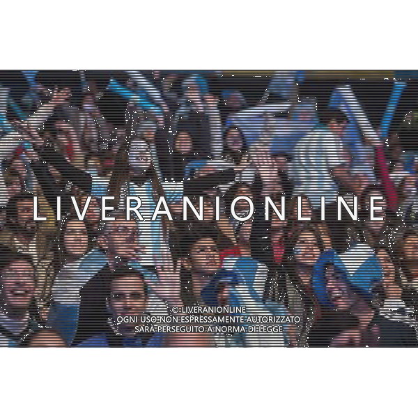 (140615) -- BUENOS AIRES, June 15, 2014 () -- Argentina\'s fans react while watching a Group F match of 2014 Brazil FIFA World Cup between Argentina and Bosnia and Herzegovina, in Buenos Aires, capital of Argentina, on June 15, 2014. Argentina won 2-1 over Bosnia and Herzegovina on Sunday. (/Martin Zabala) (pcy) ©PHOTOSHOT/Agenzia Aldo Liverani sas - ITALY ONLY - EDITORIAL USE ONLY - Argentina Bosnia-Erzegovina partita del Gruppo F Coppa del mondo FIFA 2014 Stadio Maracana\' Estadio a Rio de Janeiro, in Brasile, 15 giugno 2014.