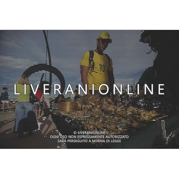 (140614) -- BRASILIA, June 14, 2014 () -- A mvendor sells jewelry at the TV tower in Brasilia, Brazil, on June 14, 2014. (/Jhon Paz) (rh) ©PHOTOSHOT/Agenzia Aldo Liverani sas - ITALY ONLY - EDITORIAL USE ONLY - Il Brasile ospita la coppa del mondo FIFA World Cup 2014