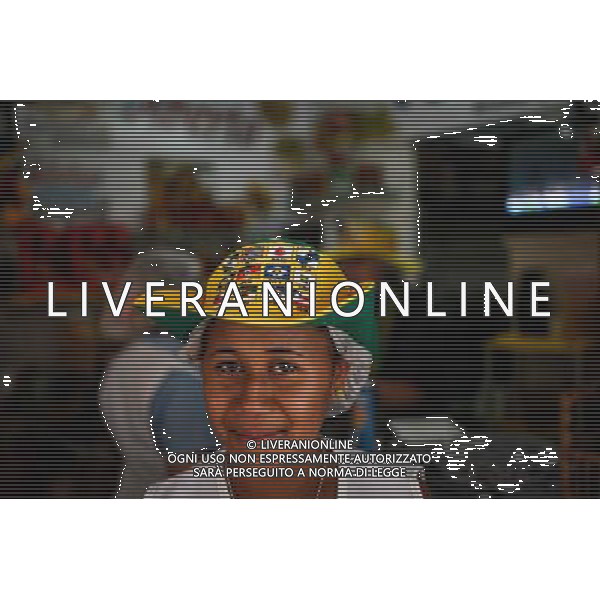 (140614) -- BRASILIA, June 14, 2014 () -- A woman sells drinks at the TV tower in Brasilia, Brazil,on June 14, 2014. (/Jhon Paz) (rh) ©PHOTOSHOT/Agenzia Aldo Liverani sas - ITALY ONLY - EDITORIAL USE ONLY - Il Brasile ospita la coppa del mondo FIFA World Cup 2014