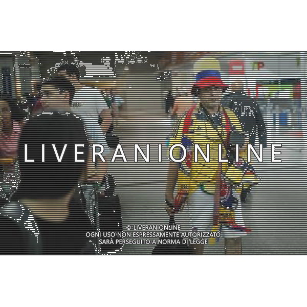 (140614) -- SALVADOR, June 14, 2014 () -- A Colombian tourist waits for his flight at the Luis Eduardo Magalhaes International Airport, during the World Cup 2014, in Salvador, Brazil, on June 14, 2014. (/Jhon Paz) (rh) ©PHOTOSHOT/Agenzia Aldo Liverani sas - ITALY ONLY - EDITORIAL USE ONLY - Il Brasile ospita la coppa del mondo FIFA World Cup 2014