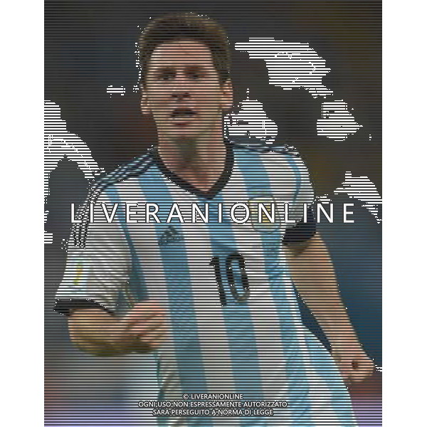 (140615) -- RIO DE JANEIRO, June 15, 2014 () -- Argentina\'s Lionel Messi celebrates his goal during a Group F match between Argentina and Bosnia and Herzegovina of 2014 FIFA World Cup at the Estadio de Maracana Stadium in Rio de Janeiro, Brazil, June 15, 2014. (/Wang Yuguo)(pcy) ©photoshot/Agenzia Aldo Liverani sas - ITALY ONLY - Argentina - Bosnia Erzegovina partita del Gruppo F Coppa del Mondo 2014 FIFA World Cup allo Stadio Maracana\' Stadium di Rio de Janeiro, in Brasile, 15 giugno 2014