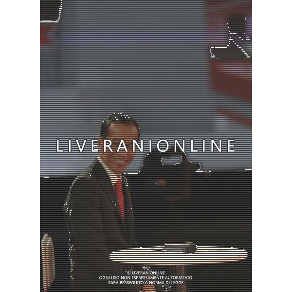 (140615) -- JAKARTA, June 15, 2014 () -- Indonesian presidential candidate Joko Widodo attends the second round of presidential debates in Jakarta, Indonesia, on June 15, 2014. Two candidates and their running mates will have a total of 5 rounds of debates. (/Agung Kuncahya B.) (cy) ©PHOTOSHOT/Agenzia Aldo Liverani sas - ITALY ONLY - EDITORIAL USE ONLY - Didattito dei candidati alle elezioni presidenziali indonesiane a Jakarta, in Indonesia, il 15 giugno 2014
