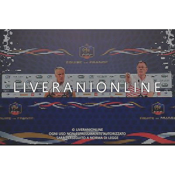 Didier DESCHAMPS / Philippe TOURNON - 16.06.2014 - Conference de presse -Equipe de France - Riberao Preto Photo : Dave Winter / Icon Sport /Agenzia Aldo Liverani sas - ITALY ONLY - Conferenza stampa della nazionale di calcio francese - Coppa Mondo Brasile 2014