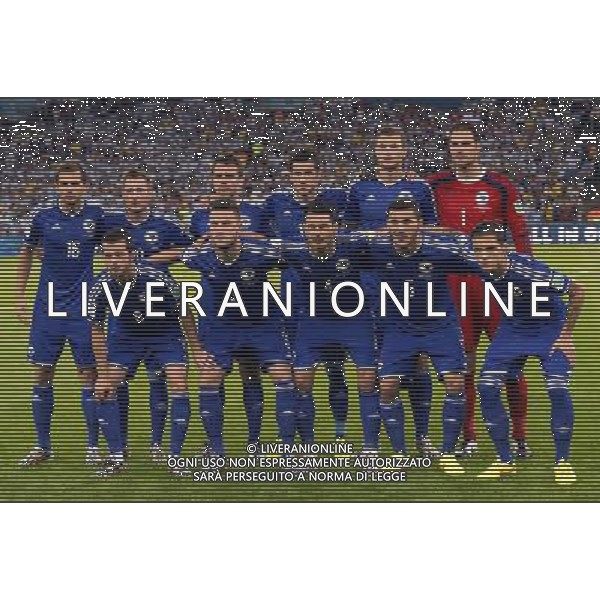 FIFA World Cup Brasile 2014 Gruppo F Rio de Janeiro - 15.06.2014 Argentina-Bosnia Herzegovina Nella Foto:Bosnia Herzegovina Squadra Formazione Begovic,Bicakcic,Spahic,Kolasinac,Besic,Pjanic,Misimovic,Dzeko,Mujdza,Lulic,Hajrovic /Ph.Vitez-Ag. Aldo Liverani
