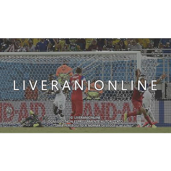 (140616) -- NATAL, June 16, 2014 () -- John Brooks (1st R) of U.S. celebrates for his goal during a Group G match between Ghana and U.S. of 2014 FIFA World Cup at the Estadio das Dunas Stadium in Natal, Brazil, June 16, 2014. U.S. won 2-1 over Ghana on Monday. (/Lui Siu Wai)(pcy) AG ALDO LIVERANI SAS ONLY ITALY