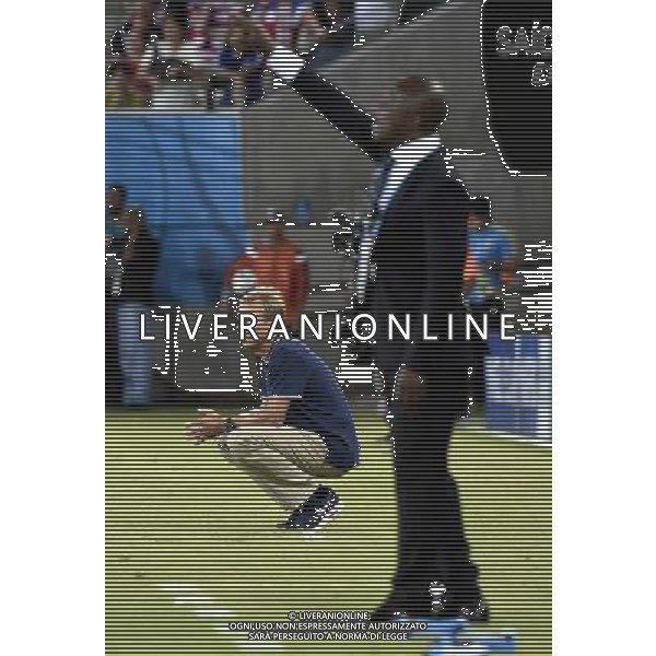 (140616) -- NATAL, June 16, 2014 () -- Coach of U.S. Jurgen Klinsmann (L) reacts during a Group G match between Ghana and U.S. of 2014 FIFA World Cup at the Estadio das Dunas Stadium in Natal, Brazil, June 16, 2014. (/Lui Siu Wai)(pcy) AG ALDO LIVERANI SAS ONLY ITALY