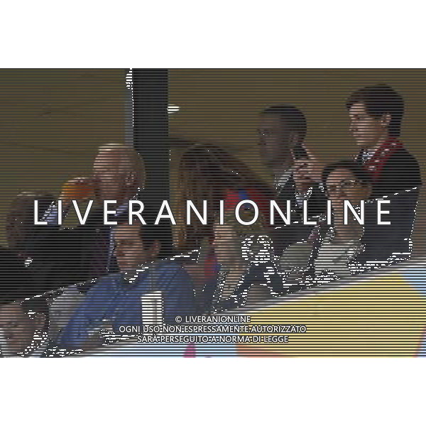 (140616) -- NATAL, June 16, 2014 () -- Vice President of U.S. Joe Biden (2nd L, back) watches a Group G match between Ghana and U.S. of 2014 FIFA World Cup at the Estadio das Dunas Stadium in Natal, Brazil, June 16, 2014. (/Lui Siu Wai)(pcy) AG ALDO LIVERANI SAS ONLY ITALY