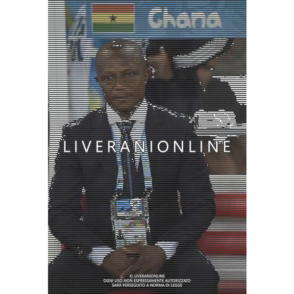 (140616) -- NATAL, June 16, 2014 () -- Ghana\'s coach Kwesi Appiah is seen on the bench during a Group G match between Ghana and U.S. of 2014 FIFA World Cup at the Estadio das Dunas Stadium in Natal, Brazil, June 16, 2014. (/Lui Siu Wai)(pcy) AG ALDO LIVERANI SAS ONLY ITALY