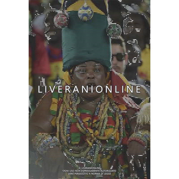 (140616) -- NATAL, June 16, 2014 () -- A Ghana\'s fan is seen before a Group G match between Ghana and U.S. of 2014 FIFA World Cup at the Estadio das Dunas Stadium in Natal, Brazil, June 16, 2014. (/Lui Siu Wai)(pcy) AG ALDO LIVERANI SAS ONLY ITALY