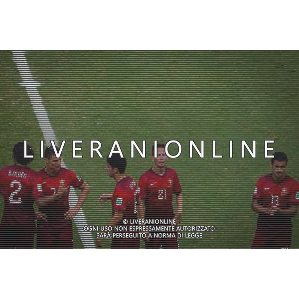 (140616) -- SALVADOR, June 16, 2014 () -- Portugal\'s players leave the field after a Group G match between Germany and Portugal of 2014 FIFA World Cup at the Arena Fonte Nova Stadium in Salvador, Brazil, June 16, 2014. Germany won 4-0 over Portugal on Monday.(/Liu Bin)(rh) AG ALDO LIVERANI SAS ONLY ITALY