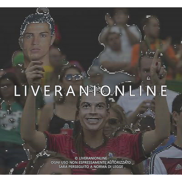 (140616) -- SALVADOR, June 16, 2014 () -- A Portugal\'s fan cheers for Portugal during a Group G match between Germany and Portugal of 2014 FIFA World Cup at the Arena Fonte Nova Stadium in Salvador, Brazil, June 16, 2014. Germany won 4-0 over Portugal on Monday.(/Yang Lei)(rh) AG ALDO LIVERANI SAS ONLY ITALY