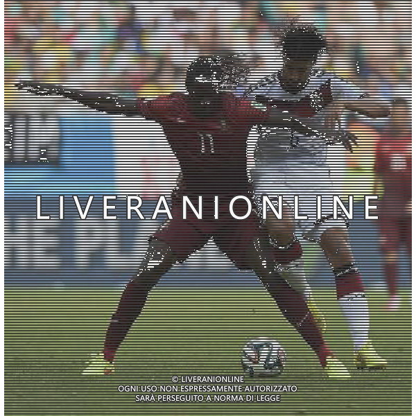 (140616) -- SALVADOR, June 16, 2014 () -- Germany\'s Sami Khedira vies with Portugal\'s Eder during a Group G match between Germany and Portugal of 2014 FIFA World Cup at the Arena Fonte Nova Stadium in Salvador, Brazil, June 16, 2014. Germany won 4-0 over Portugal on Monday.(/Qi Heng)(rh) AG ALDO LIVERANI SAS ONLY ITALY