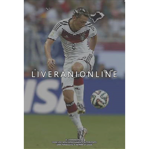 (140616) -- SALVADOR, June 16, 2014 () -- Germany\'s Mesut Ozil stops the ball during a Group G match between Germany and Portugal of 2014 FIFA World Cup at the Arena Fonte Nova Stadium in Salvador, Brazil, June 16, 2014. Germany won 4-0 over Portugal on Monday. (/Yang Lei)(xzj) AG ALDO LIVERANI SAS ONLY ITALY