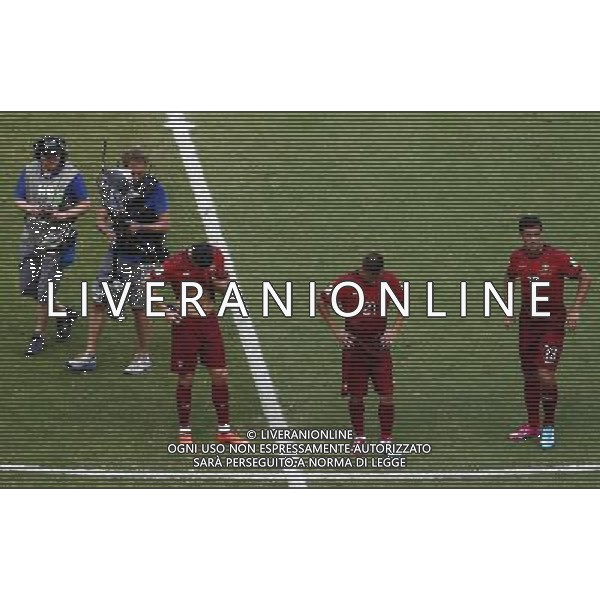 (140616) -- SALVADOR, June 16, 2014 () -- Portugal\'s Cristiano Ronaldo £®L), Joao Pereira (C) and Ricardo Costa react at the end of a Group G match between Germany and Portugal of 2014 FIFA World Cup at the Arena Fonte Nova Stadium in Salvador, Brazil, June 16, 2014. Germany won 4-0 over Portugal on Monday.(/Liu Bin)(rh) AG ALDO LIVERANI SAS ONLY ITALY