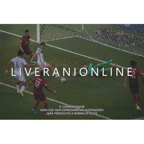 (140616) -- SALVADOR, June 16, 2014 () -- Germany\'s Thomas Muller shoots his third goal during a Group G match between Germany and Portugal of 2014 FIFA World Cup at the Arena Fonte Nova Stadium in Salvador, Brazil, June 16, 2014. (/Liu Bin)(rh) AG ALDO LIVERANI SAS ONLY ITALY