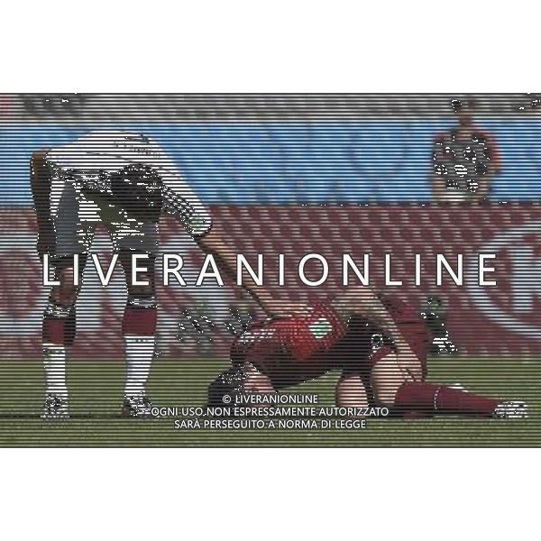 (140616) -- SALVADOR, June 16, 2014 () -- Germany\'s Mats Hummels (L) cares as Portugal\'s Hugo Almeida gets injured during a Group G match between Germany and Portugal of 2014 FIFA World Cup at the Arena Fonte Nova Stadium in Salvador, Brazil, June 16, 2014. (/Qi Heng)(pcy) AG ALDO LIVERANI SAS ONLY ITALY