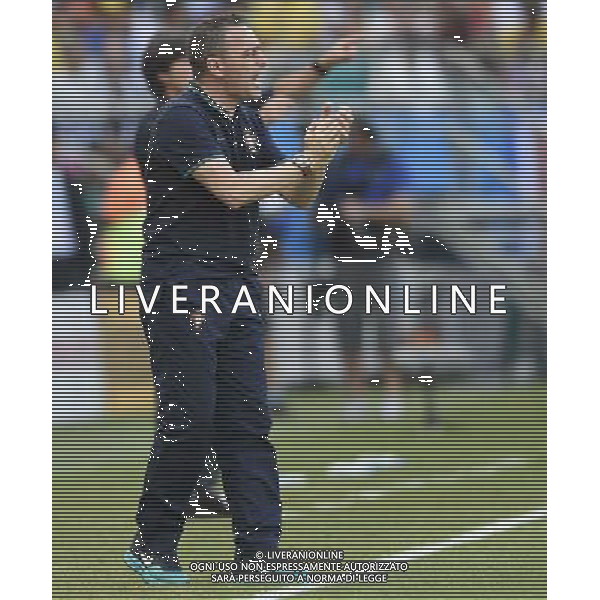 (140616) -- SALVADOR, June 16, 2014 () -- Portugal\'s head coach Paulo Bento reacts during a Group G match between Germany and Portugal of 2014 FIFA World Cup at the Arena Fonte Nova Stadium in Salvador, Brazil, June 16, 2014. (/Yang Lei)(xzj) AG ALDO LIVERANI SAS ONLY ITALY