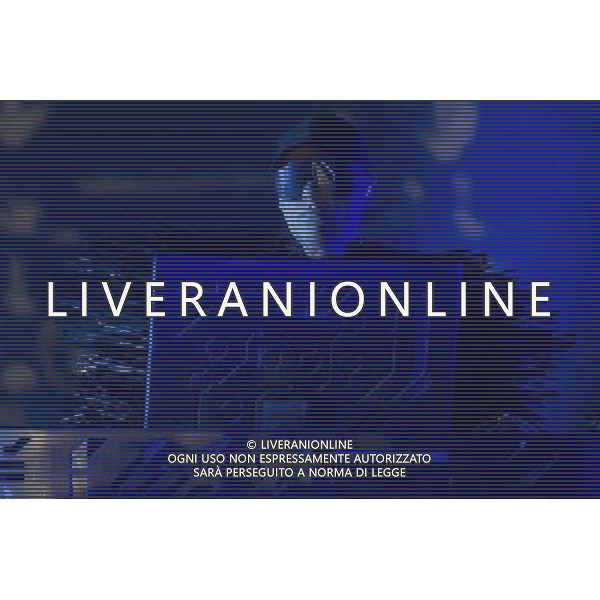 Chris Lowe of Pet Shop Boys performs at Blackpool Empress Ballroom, Blackpool, England, 16th June 2014. ©photoshot/Agenzia Aldo Liverani sas - ITALY ONLY - EDITORIAL USE ONLY